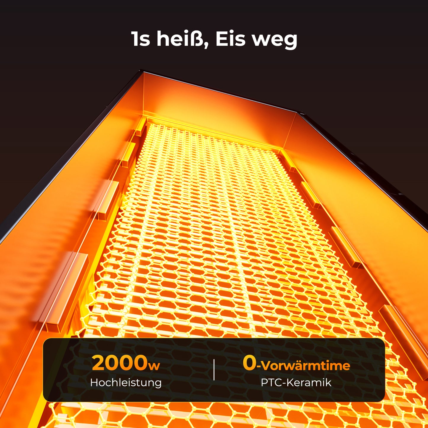 Heefoto ECO Heizlüfter 2000W – Energiesparend & Leise