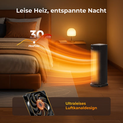 Heefoto ECO Heizlüfter 2000W – Energiesparend & Leise